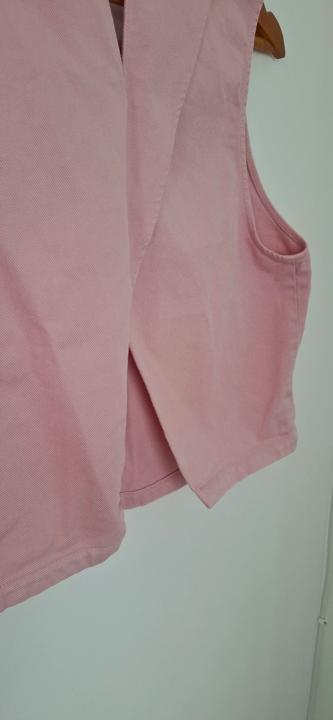 🌸 Blusa em jeans rosa pó Monoprix – lindo costas nuas – nova nunca usada ✨ – photo 8